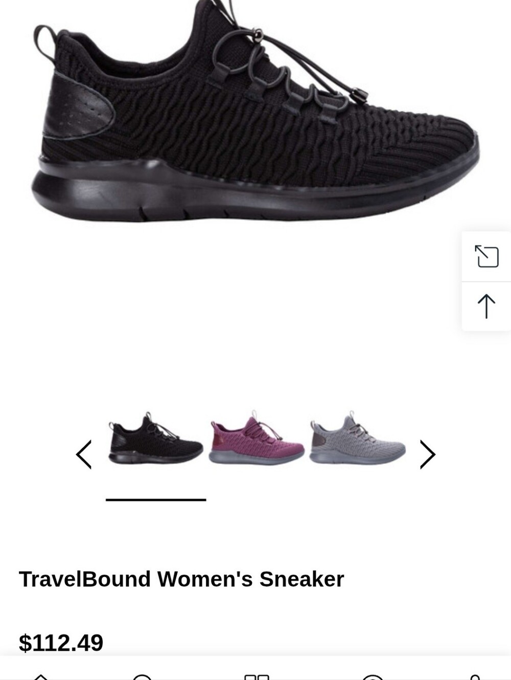 Women's Black Knit Athletic Sneakers - Lightweight Comfort